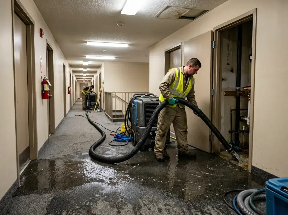 multi-unit-apartment-hallway-f-005 — frequently asked questions, Emergency Burst Pipe Water Extraction & Removal in Grand Pr…